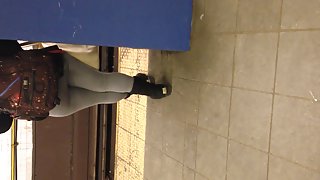 Candid Booty on Train Platform 2